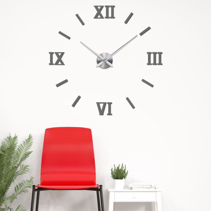 Wall sticker clock for the living room