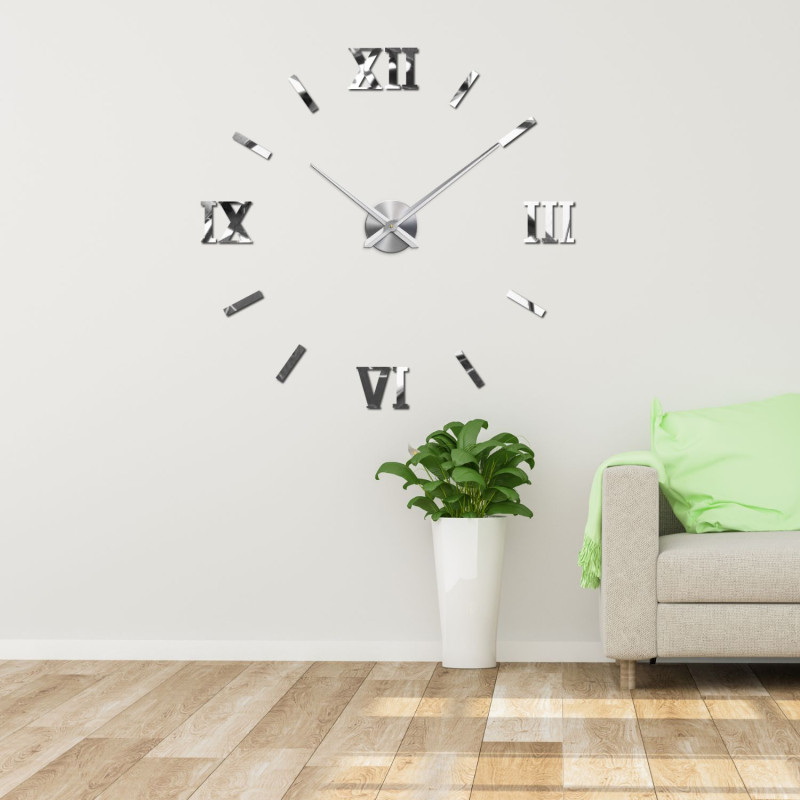 Wall sticker clock for the living room