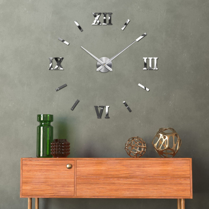 Wall sticker clock for the living room