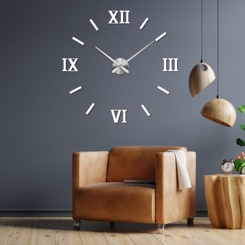 Wall sticker clock for the living room