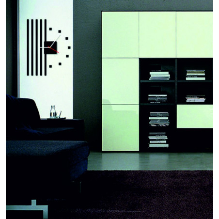 Modern wall clock made of plexiglass. Trendy wall clock as a gift. X-momo clock. PMMA