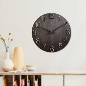 Decorative wooden wall clock - LOKJO