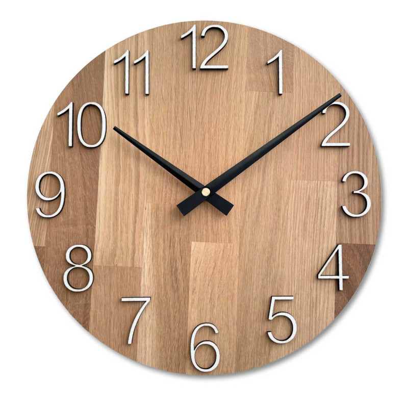 copy of Wall clock wooden Arabic numerals - POIH