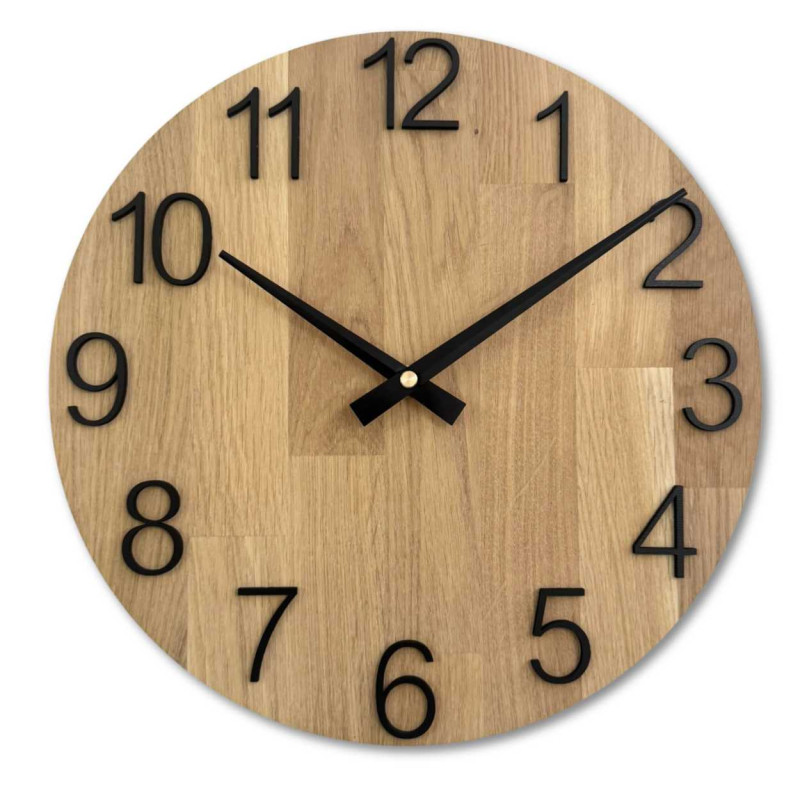 copy of Wall clock wooden Arabic numerals - POIH