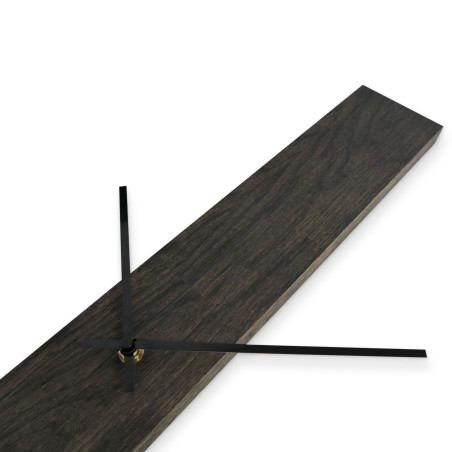Modern black wooden wall clock