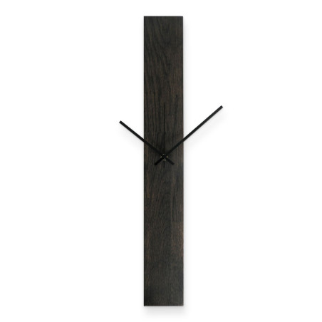 Elegant black wooden wall clock