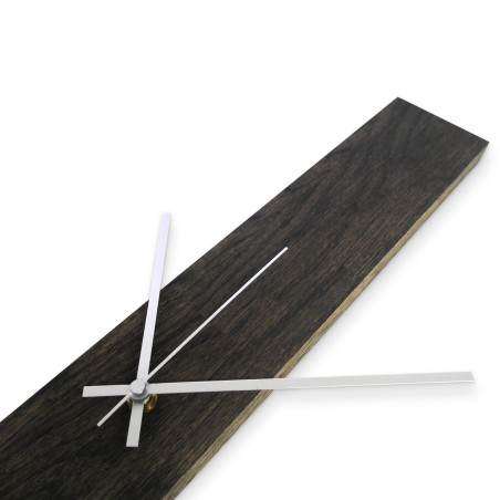 Black wooden clock with a timeless look