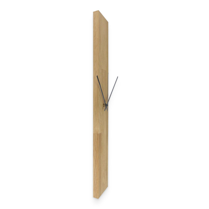 Solid wood wall clock - modern minimalist design