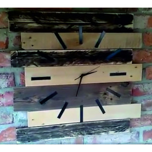 Wooden wall clock, wooden clock as a gift, Clock - Handmade living, jewelry, 2