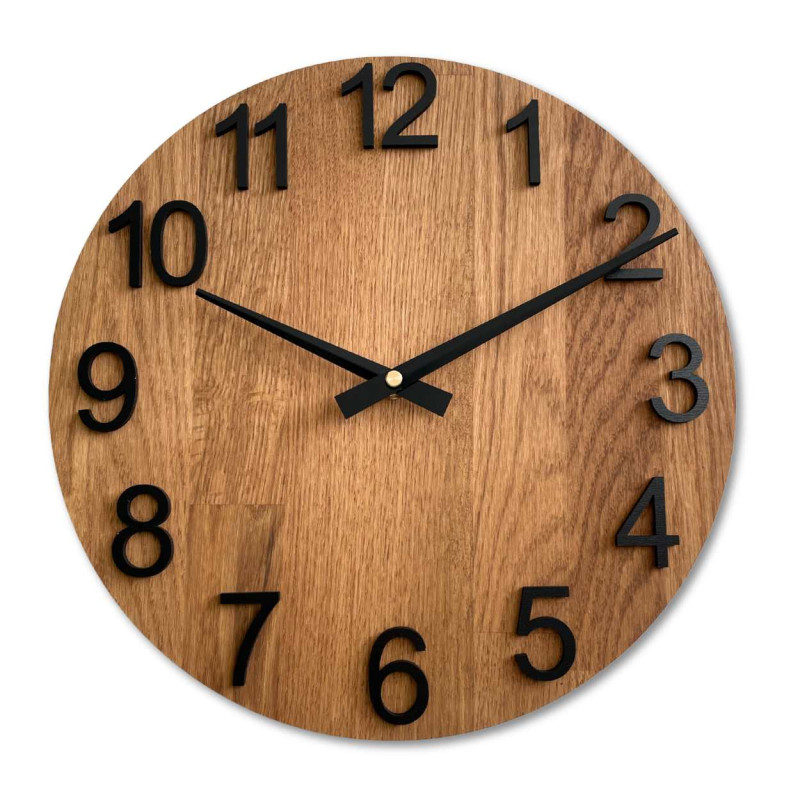 Simple modern wall clock in a circular shape