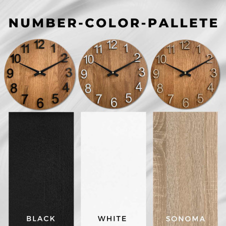 Modern wall clock made of durable material Modern wall clock made of durable material
