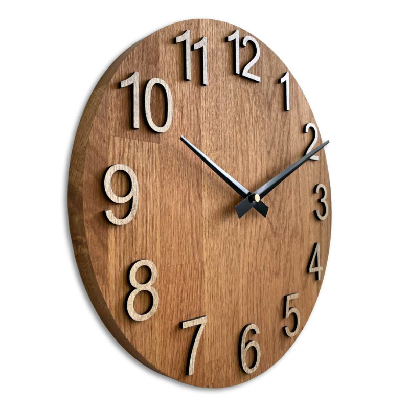 Simple clock with a clear dial