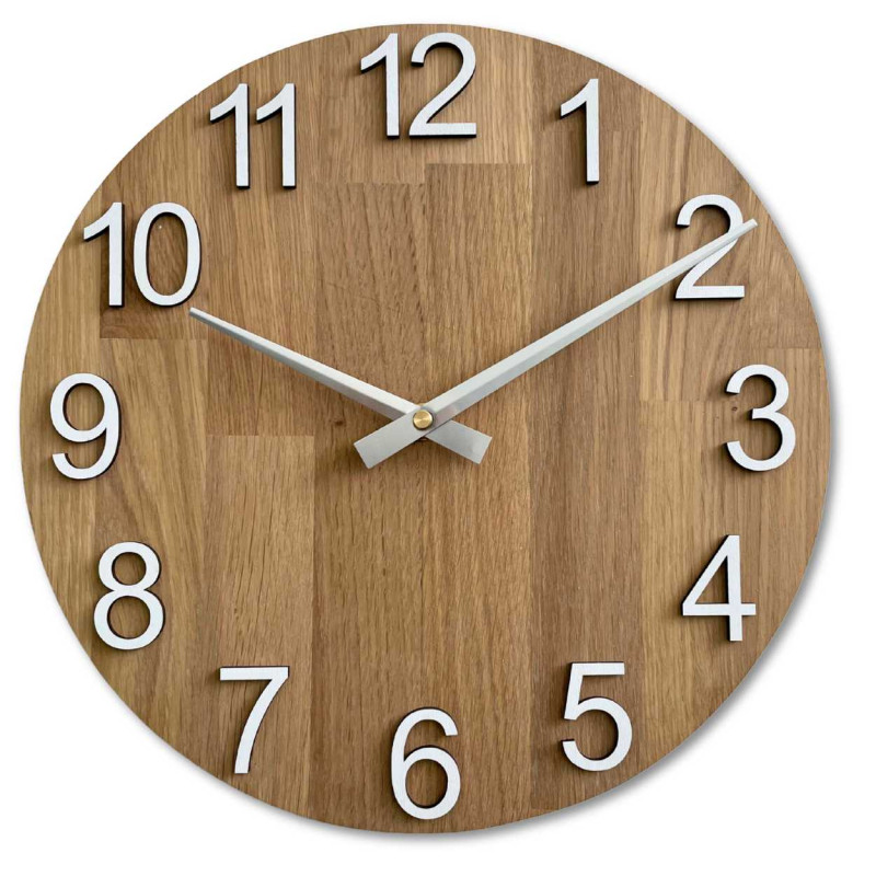 Simple modern wall clock in a circular shape