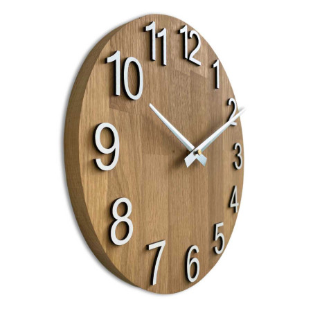 Oak wood wall clock - MONTIORE
