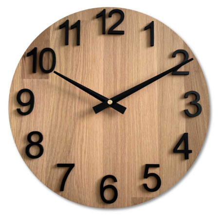 Natural wooden clock for a cozy home Natural wooden clock for a cozy home