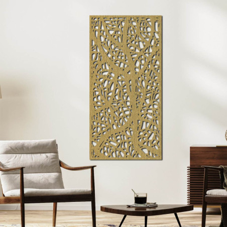 golden plywood painting tree with branches