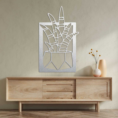 Modern wall clock with wooden surface and metal hands. Modern wall clock with wooden surface and metal hands.