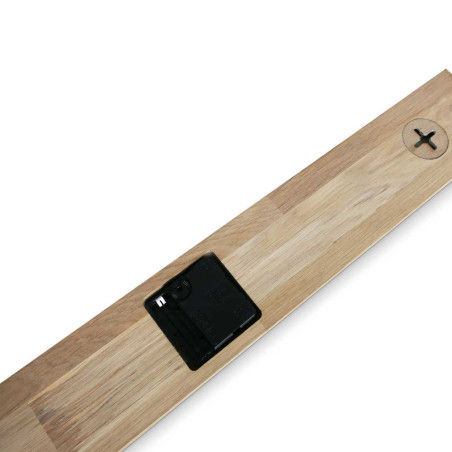 Scandinavian oak clock, modern decoration | QOGOP