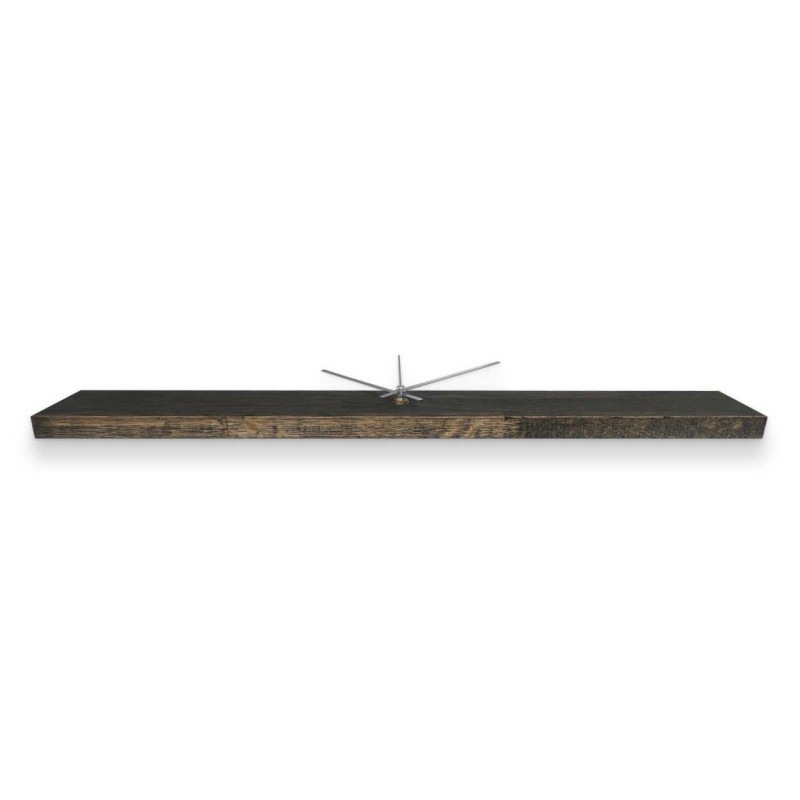 Elegant wooden clock with natural wood grain