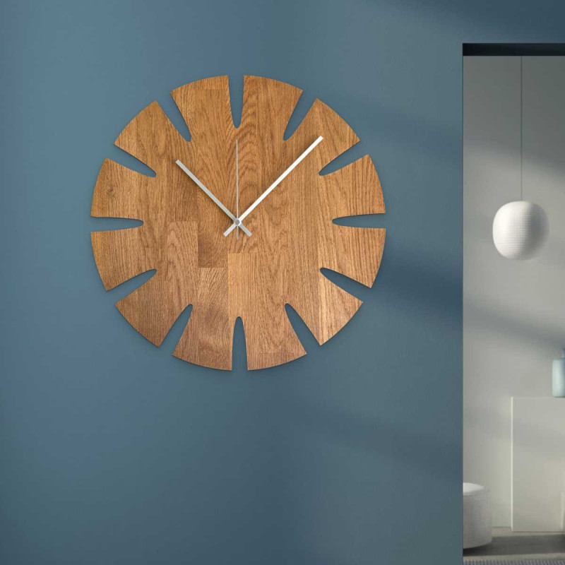 Elegant large wooden clock designed for the office or study.