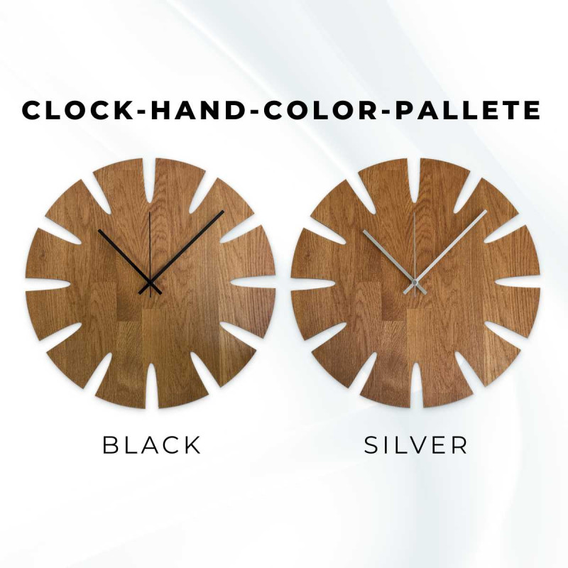 Cheap wooden clock with a stylish look suitable for the kitchen.