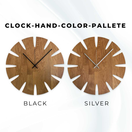 Cheap wooden clock with a stylish look suitable for the kitchen.