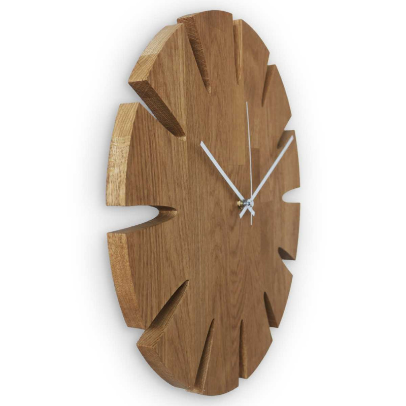 Wooden wall clock with elegant design - KUGUMA
