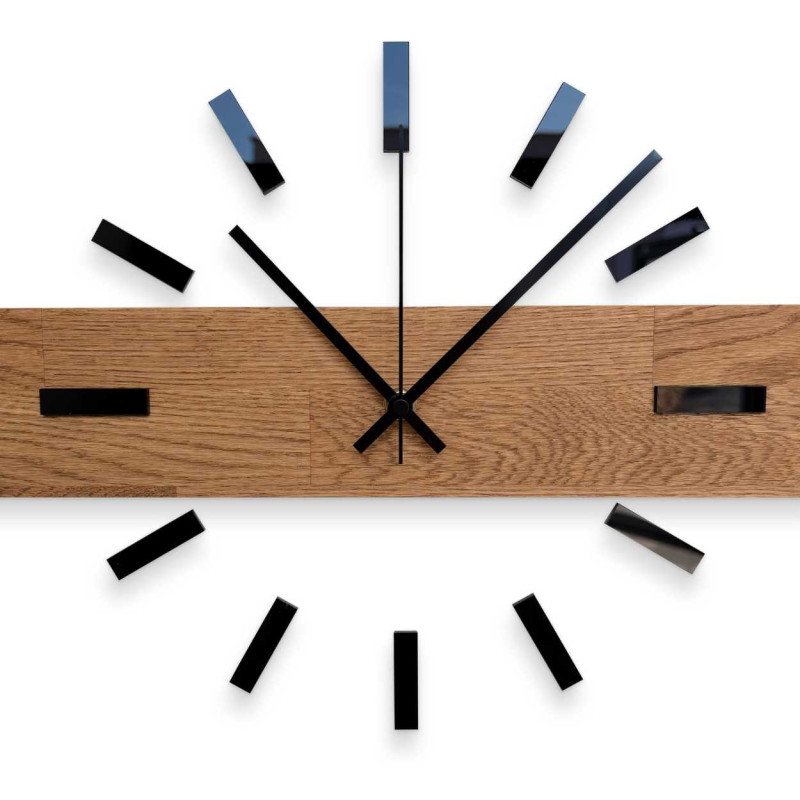 High-quality wooden clock in a modern style for the study or office.