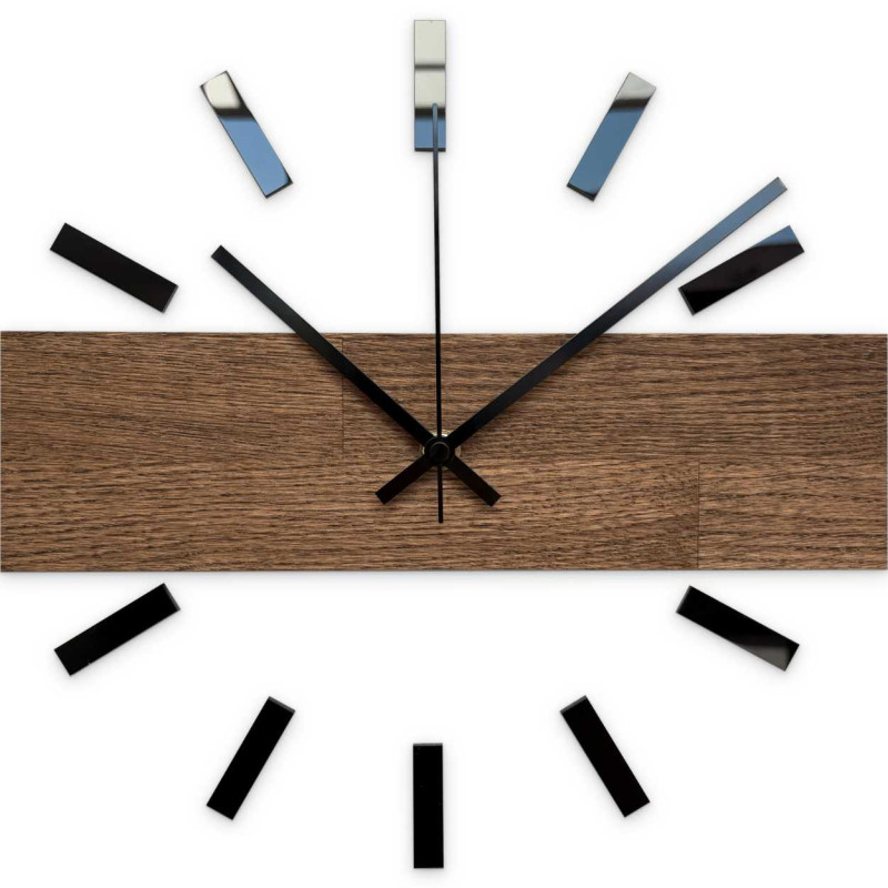 High-quality wooden clock in a modern style for the study or office.