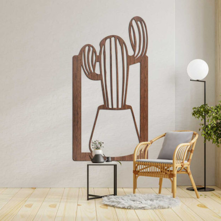 Minimalist wooden painting for every interior, natural motif - DUIO
