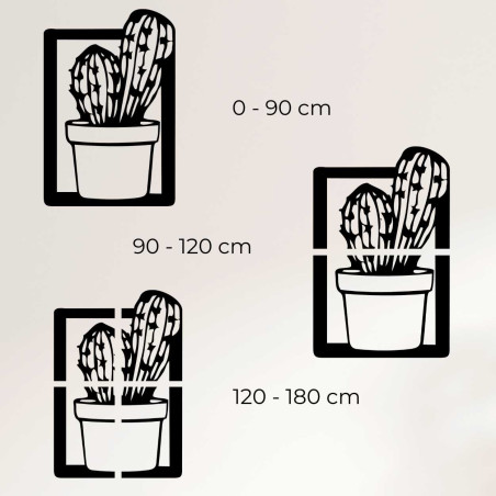 Elegant wooden interior decoration in the shape of a cactus in a frame. Elegant wooden interior decoration in the shape of a cactus in a frame.