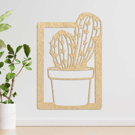 Modern cut wooden wall decor  - CACTUS MAGNU | SENTOP