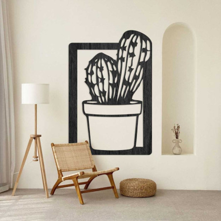 Modern cut wooden wall decor  - CACTUS MAGNU | SENTOP
