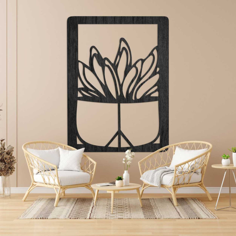 Modern cut wooden wall decor  - CACTUS TEDENS | SENTOP
