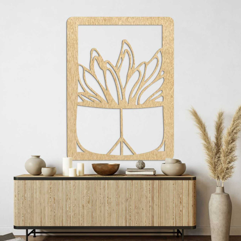 Modern cut wooden wall decor  - CACTUS TEDENS | SENTOP