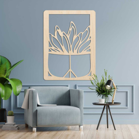 Modern cut wooden wall decor  - CACTUS TEDENS | SENTOP