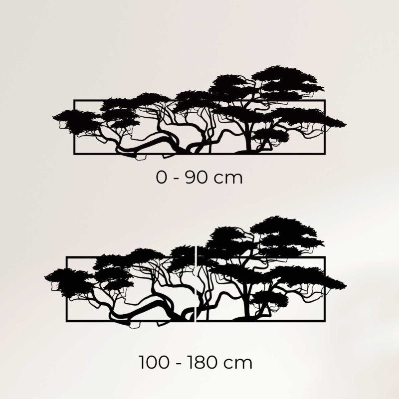 Large wall clock made of natural wood with stylish carving.