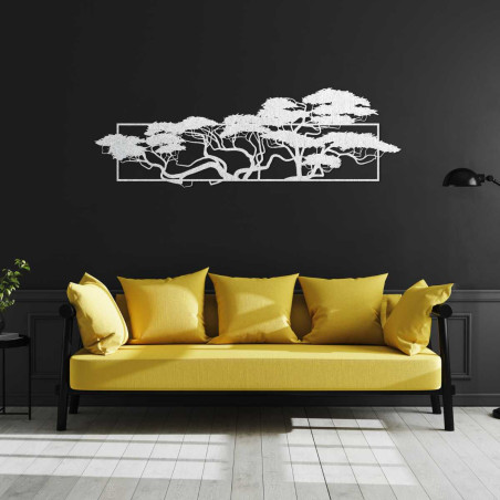 Elegant wooden clock with a minimalist shape, ideal for the living room.