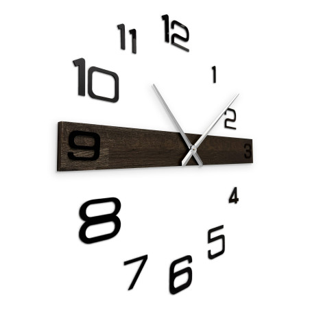 Wooden kitchen clock with a clean and elegant look suitable for modern spaces.