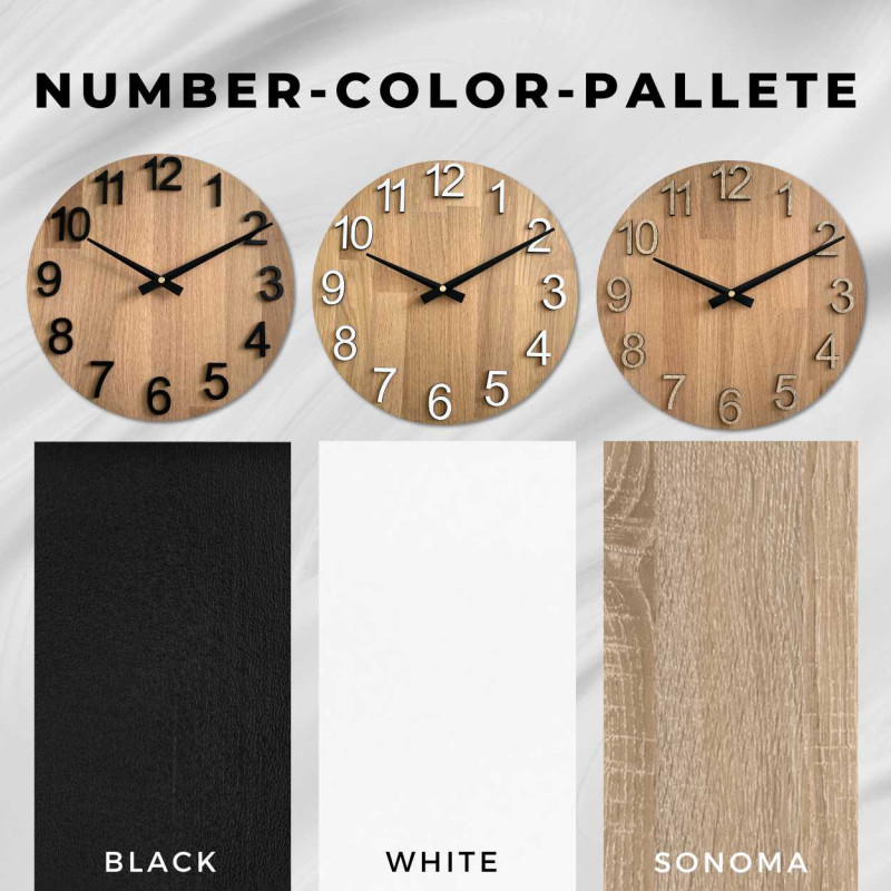 Decorative wall clock - a combination of design and functionality