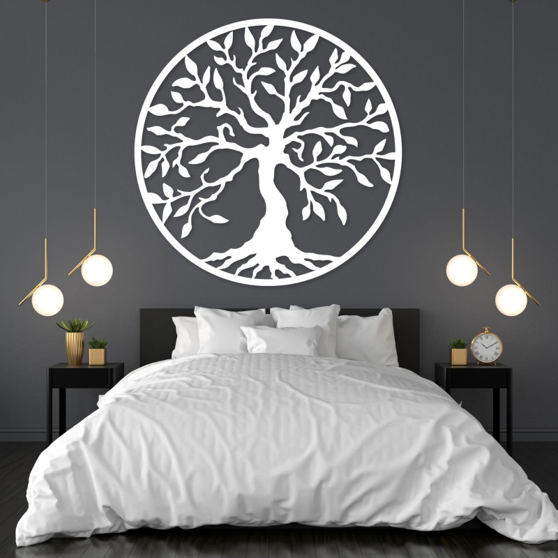Wooden picture - Tree of life in a circle