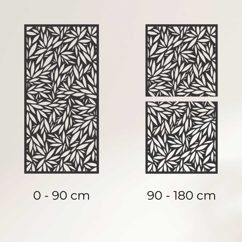 Wooden wall panel plant motif | FOROZ