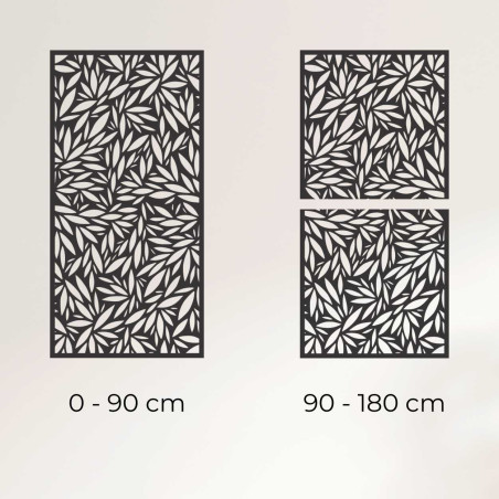 Wooden wall panel plant motif | FOROZ