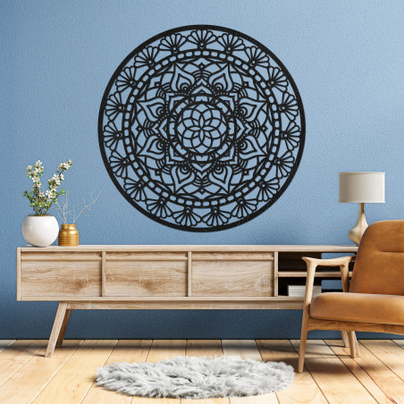 Elegant wooden mandala flower of life - AFORDI