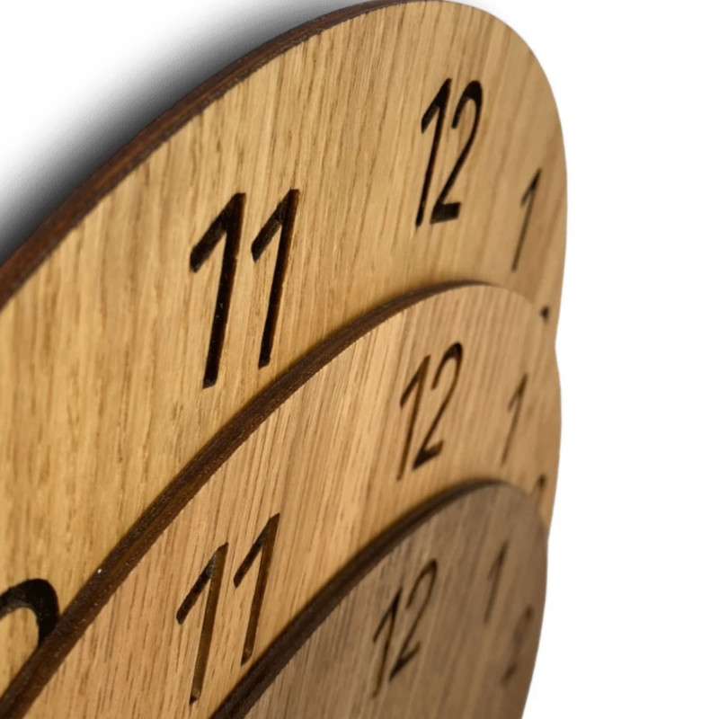 Decorative wooden wall clock
