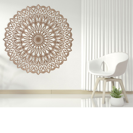 The design of this mandala is inspired by the ancient symbol of life,
