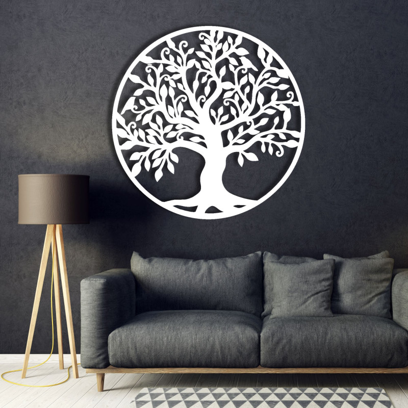 Wall decoration tree of life wooden picture made of plywood FAMILY