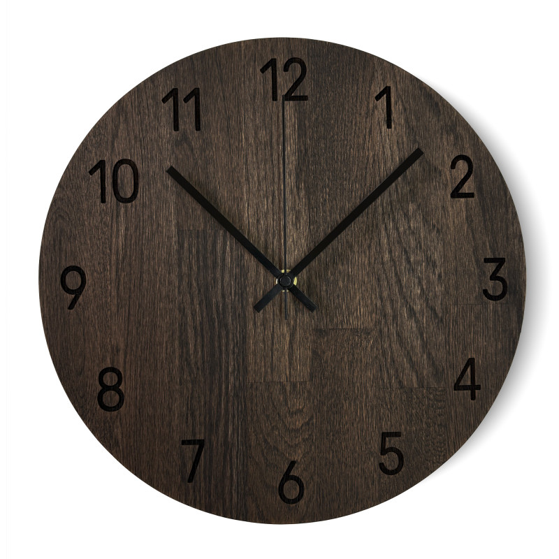 Oak wall clock with luxurious design - MATKON