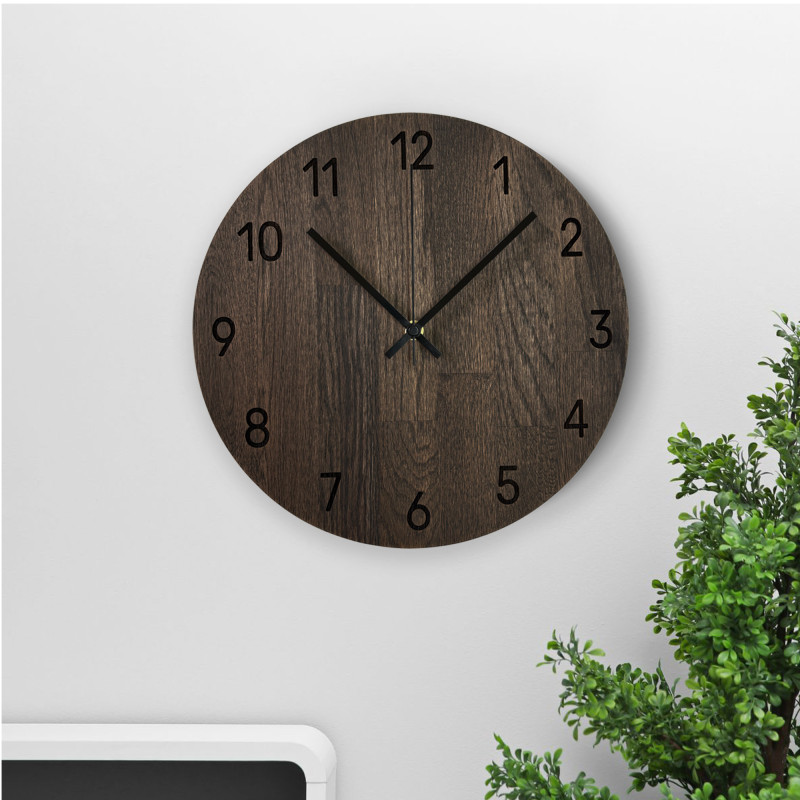 Minimalist wooden clocks are a unique wall decoration that will appeal to lovers of natural style.