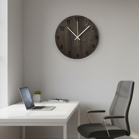 Oak wall clock with luxurious design - MATKON Oak wall clock with luxurious design - MATKON